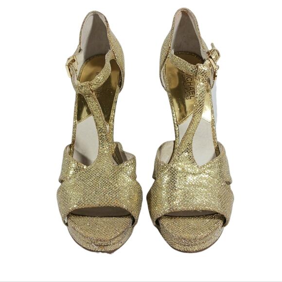 S2652 EUC $140 MICHAEL Michael Kors Diana Platform Sandals size 9.5M - Picture 5 of 12